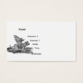 Golem Gargoyle, ontwerp voor zwart-wit Visitekaartjes (Voorkant)