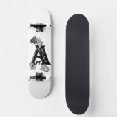 Golem - Gargoyle over Logo en schedel Skateboard (Voorkant)