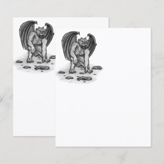 Golem Gargoyle Paper - blad (Voorkant / Achterkant)