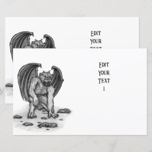 Golem Gargoyle Paper - blad