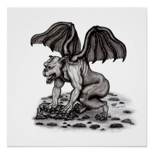 Golem Gargoyle Perfect Poster