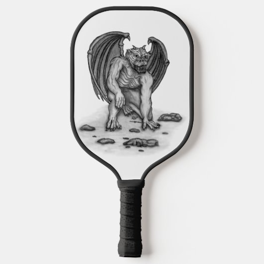 Golem Gargoyle Pickleball Paddle (Achterkant)
