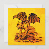 Golem Gargoyle platte kaart (Voorkant)