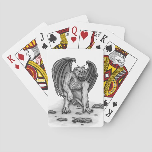 Golem Gargoyle Pokerkaarten (Achterkant)
