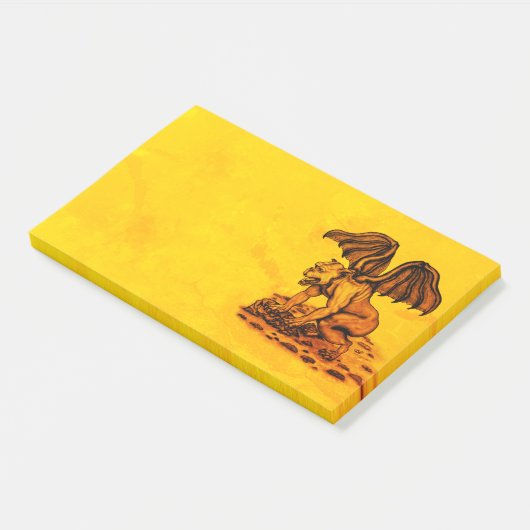 Golem Gargoyle Post-it® Notes (Schuin)