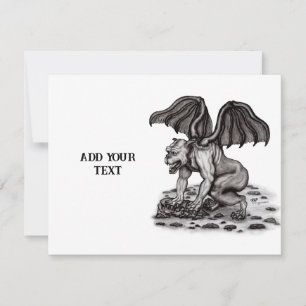Golem Gargoyle RSVP Kaartje