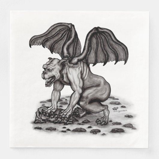 Golem Gargoyle Servet (Voorkant)