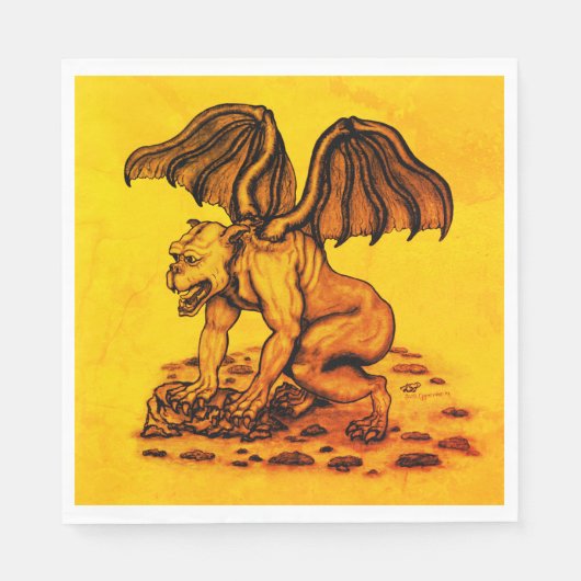 Golem Gargoyle Servet (Voorkant)