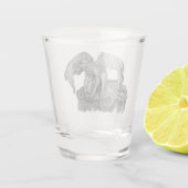 Golem Gargoyle Shot Glas (Achterkant)