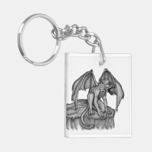 Golem Gargoyle Sleutelhanger (Voorkant Links)