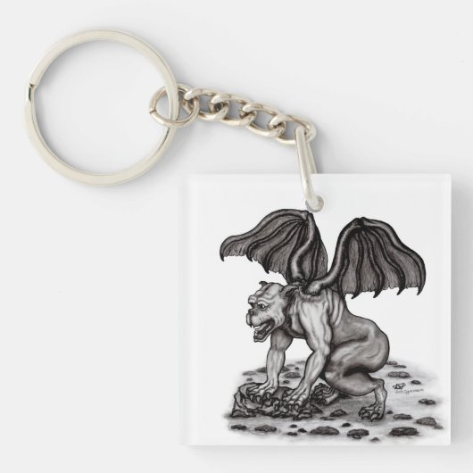Golem Gargoyle Sleutelhanger (Voorkant)