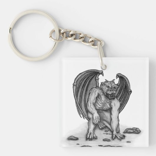 Golem Gargoyle Sleutelhanger (Voorkant)