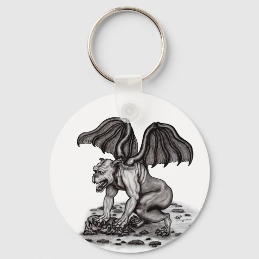 Golem Gargoyle Sleutelhanger (Voorkant)