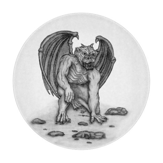 Golem Gargoyle Snijplank (Voorkant)