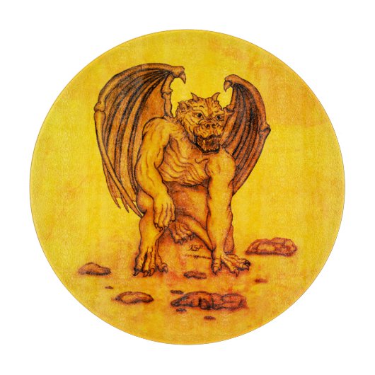 Golem Gargoyle Snijplank (Voorkant)