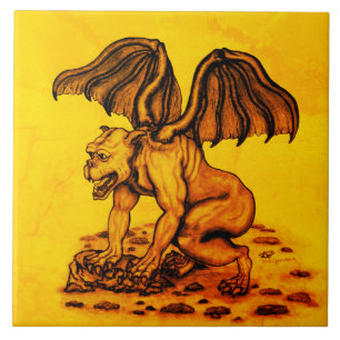 Golem Gargoyle Tegeltje