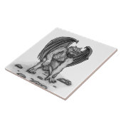 Golem Gargoyle Tegeltje (Zijkant)