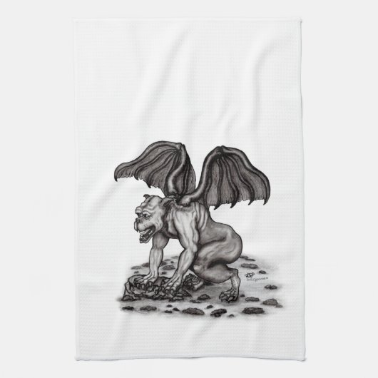 Golem Gargoyle Theedoek (Verticaal)