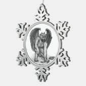 Golem Gargoyle Tin Sneeuwvlok Ornament (Rechts)