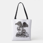 Golem Gargoyle Tote Bag (Achterkant)