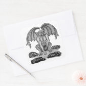GOLEM Gargoyle Vierkante Sticker (Envelop)