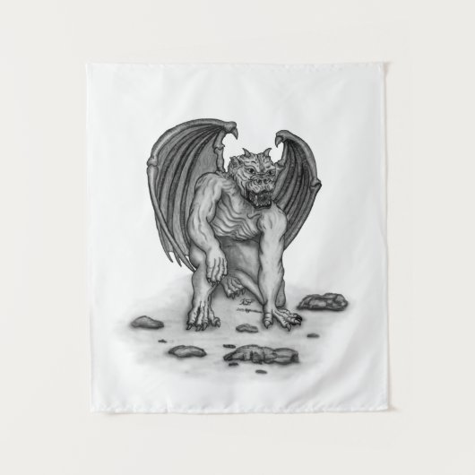 Golem Gargoyle Wandkleed (Voorkant)