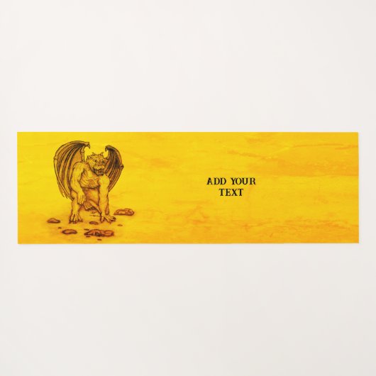 Golem Gargoyle Yogamat (Achterkant (horizontaal))