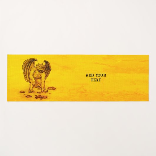 Golem Gargoyle Yogamat (Voorkant (horizontaal))