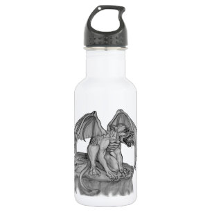 GOLEM - Gargoyle zwart-wit design Waterfles