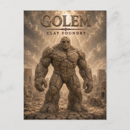 Golem Klei Gieterij Dark Cinema Briefkaart