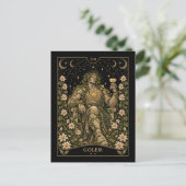 Golem, Starlit Tarot Kunst Briefkaart (Staand voorkant)