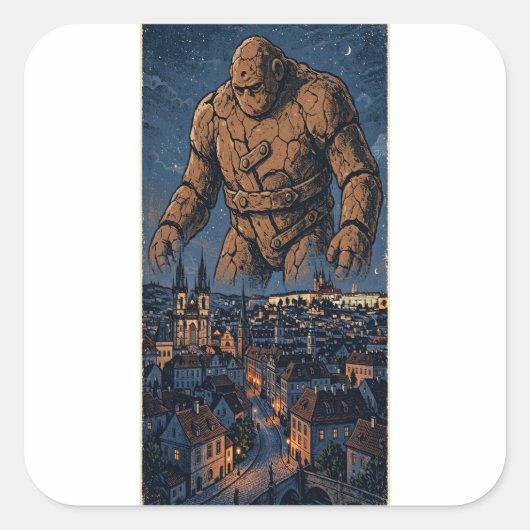 Golem van Praag Sticker (Voorkant)