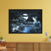 Golem vs Dolem District Fight Canvas Afdruk (Insitu (Woonkamer))