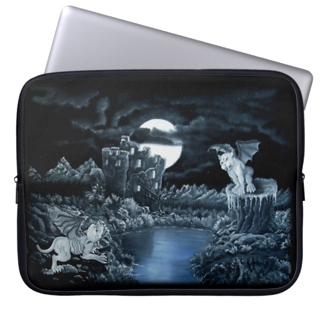 Golem vs Dolem District Fight Laptop Sleeve (Voorkant)