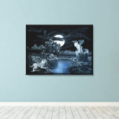Golem vs Dolem District Gevecht Canvas Afdruk (Insitu (Houten vloer))