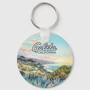 Goleta California Santa Barbara Isla Vista Vintage Sleutelhanger