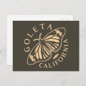 GOLETA SANTA BARBARA CALIFORNIA VINTAGE BRIEFKAART (Voorkant / Achterkant)