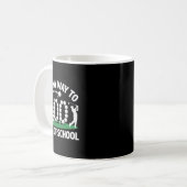 Golf 100 dagen school grappige leraar student 100s koffiemok (Voorkant links)