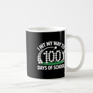 Golf 100 dagen school grappige leraar student 100s koffiemok
