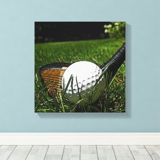 GOLF 101 CANVAS AFDRUK (Insitu (Houten vloer))