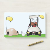 Golf - 10 x 6-inch Post-it® notes (Op bureau)
