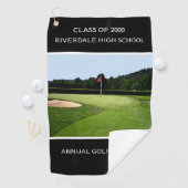 GOLF 18e KLANTTEKST OP KLANT - Zwarte handdoek met (Insitu)