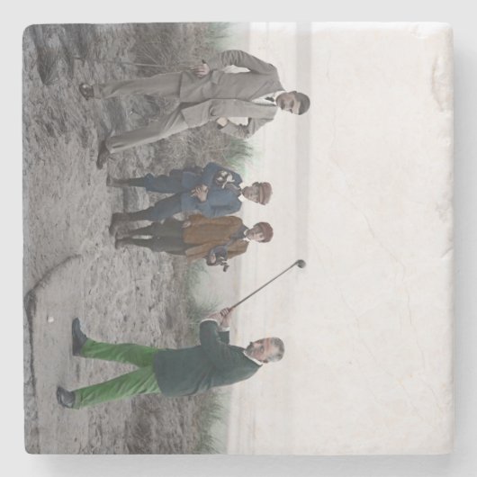 Golf 1907 II Stenen Onderzetter (Voorkant)