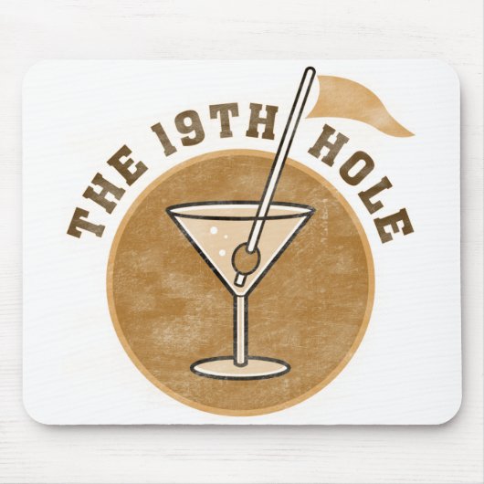 Golf 19th Hole T-shirts en cadeautjes Muismat (Voorkant)