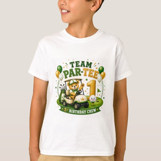 Golf 1e verhuizingspartij t-shirt (Voorkant)