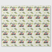 Golf 1e verjaardag 1 jaar oude golfer nummer 1 cadeaupapier (Vlak)