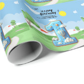 Golf 1e verjaardag een jaar oude golfer cadeaupapier (Rol Hoek)