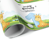 Golf 1e verjaardag een jaar oude golfer cadeaupapier (Rol Hoek)