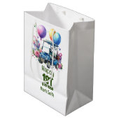 Golf 1e verjaardag een jaar oude golfer medium cadeauzakje (Voorkant Gekanteld)