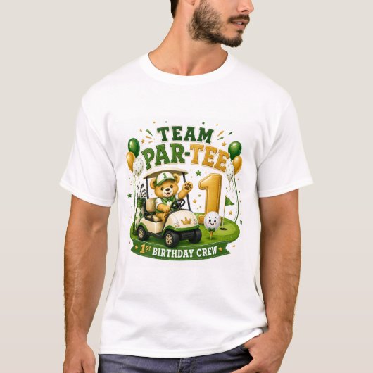 Golf 1e verjaardag t-shirt (Voorkant)